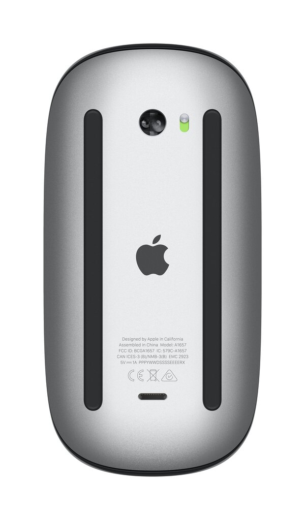 Apple Magic Mouse - Black Multi-Touch Surface - MMMQ3ZM/A kaina ir informacija | Pelės | pigu.lt