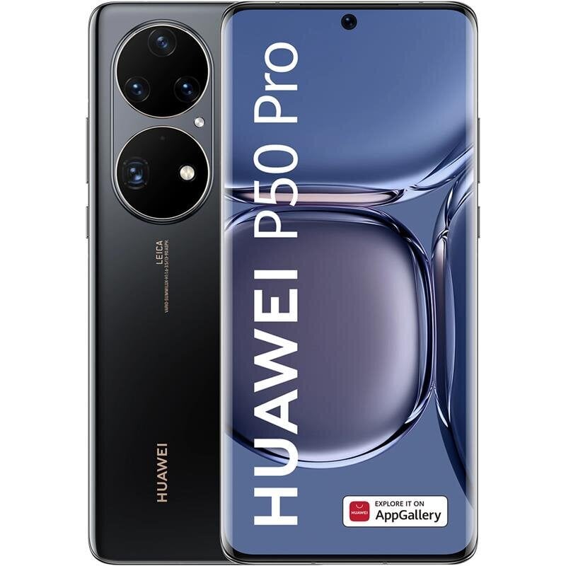 Huawei P50 Pro, 256GB, Dual SIM, Golden Black kaina ir informacija | Mobilieji telefonai | pigu.lt