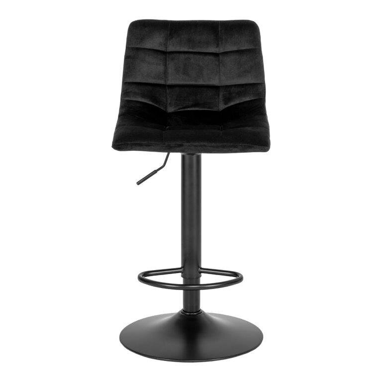 2-jų baro kėdžių komplektas Middelfart, juodas kaina ir informacija | Virtuvės ir valgomojo kėdės | pigu.lt