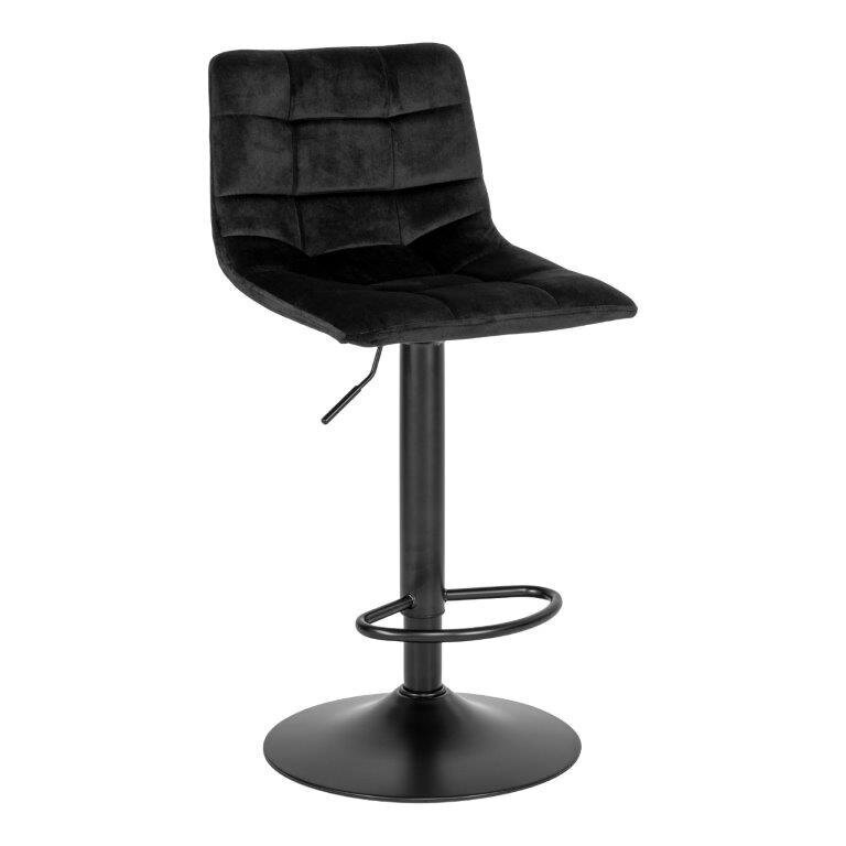 2-jų baro kėdžių komplektas Middelfart, juodas kaina ir informacija | Virtuvės ir valgomojo kėdės | pigu.lt