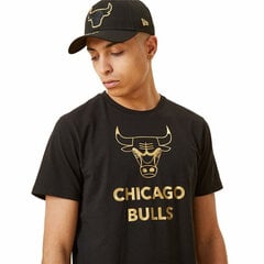 Мужская футболка с коротким рукавом New Era Chicago Bulls, чёрная S6439714 цена и информация | Мужская спортивная одежда | pigu.lt