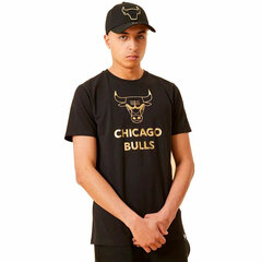 Мужская футболка с коротким рукавом New Era Chicago Bulls, чёрная S6439714 цена и информация | Мужские термобрюки, темно-синие, SMA61007 | pigu.lt
