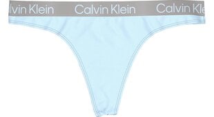 Moteriškos kelnaitės stringai Calvin Klein THONG, 1 pora, mėlynos 000QD3539E CYS 45167 L kaina ir informacija | Kelnaitės | pigu.lt