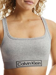 Sportinė liemenėlė Calvin Klein UNLINED Bralette, pilka 000QF6768E P7A 45119 L kaina ir informacija | Liemenėlės | pigu.lt
