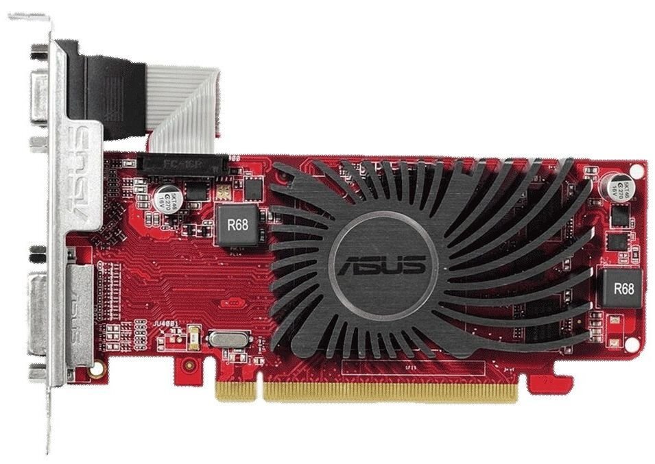 Asus AMD/ATI Radeon R5 230 1GB GDDR3 PCIE R5230-SL-1GD3-L цена и информация | Vaizdo plokštės (GPU) | pigu.lt