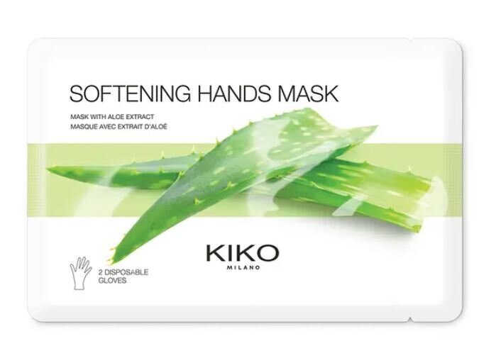 Rankas minkštinanti kaukė Softening Hands Mask Kiko Milano цена и информация | Veido kaukės, paakių kaukės | pigu.lt