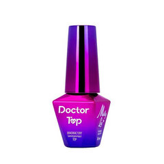 Nagų lakas MollyLac Doctor Top No Wipe, 10 g цена и информация | Лаки, укрепители для ногтей | pigu.lt