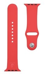 Tactical 498 Silicone Band for Apple Watch 1/2/3/4/5/6/7/SE 42/44/45mm Red цена и информация | Аксессуары для смарт-часов и браслетов | pigu.lt
