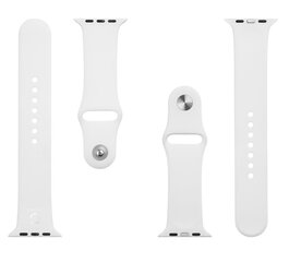 Tactical 499 Silicone Band for Apple Watch 1/2/3/4/5/6/7/SE 42/44/45mm White цена и информация | Аксессуары для смарт-часов и браслетов | pigu.lt