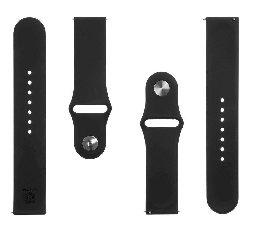 Tactical 631 Silicone Band Black kaina ir informacija | Išmaniųjų laikrodžių ir apyrankių priedai | pigu.lt