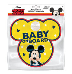 Автомобильная наклейка Baby On Board Mickey цена и информация | Автопринадлежности | pigu.lt