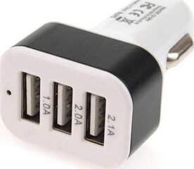 Зарядка для телефона, разветвитель, 3 x USB, 12/24 В цена и информация | Зарядные устройства для телефонов | pigu.lt