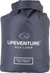 Подкладка для спального мешка Lifeventure Silk, серая цена и информация | Спальные мешки | pigu.lt