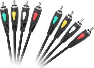 Cabletech KPO4003, RCA, 3 м цена и информация | Кабели и провода | pigu.lt