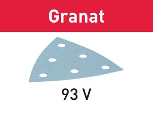 Šlifavimo lapelis Festool Granat STF V93/6 P60 GR/50 497391 kaina ir informacija | Mechaniniai įrankiai | pigu.lt
