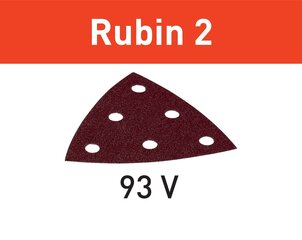 Šlifavimo lapelis Festool Rubin 2 Stf V93/6 P120 RU2/50 499165 kaina ir informacija | Mechaniniai įrankiai | pigu.lt