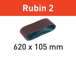 Festool Šlifavimo juosta Rubin 2 L620X105-P120 RU2/10 499153 kaina ir informacija | Šlifuokliai | pigu.lt