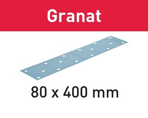 Šlifavimo popierius Festool Granat STF 80x400 P80 GR/50 497159 kaina ir informacija | Mechaniniai įrankiai | pigu.lt
