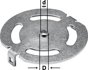 Копировальное кольцо Festool KR-D 8,5/OF 1400 492179 цена и информация | Фрезы | pigu.lt