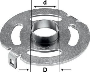 Копировальное кольцо Festool KR-D 27,0/OF 1400 492184 цена и информация | Фрезы | pigu.lt