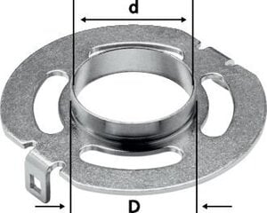 Kopijavimo žiedas Festool KR-D 40,0/OF 1400 492186 kaina ir informacija | Frezos | pigu.lt