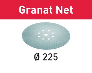 Шлифовальный материал на сетчатой основе Festool STF D225 P80 GR NET/25 Granat Net 203312 цена и информация | Шлифовальные машины | pigu.lt