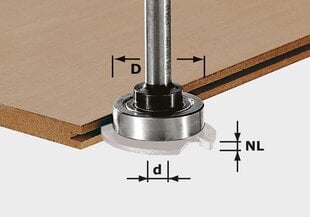 Фрезерный шпиндель Festool, S8 1,5-5 KL28 499804 цена и информация | Фрезы | pigu.lt