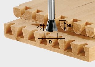 Фреза «ласточкин хвост» Festool? HW S8 D20/26/10° 491165 цена и информация | Фрезы | pigu.lt