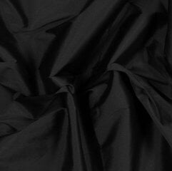 Подкладочная полиэфирная ткань Taffeta 150 см, 1 м, цвет черный цена и информация | Ткани | pigu.lt