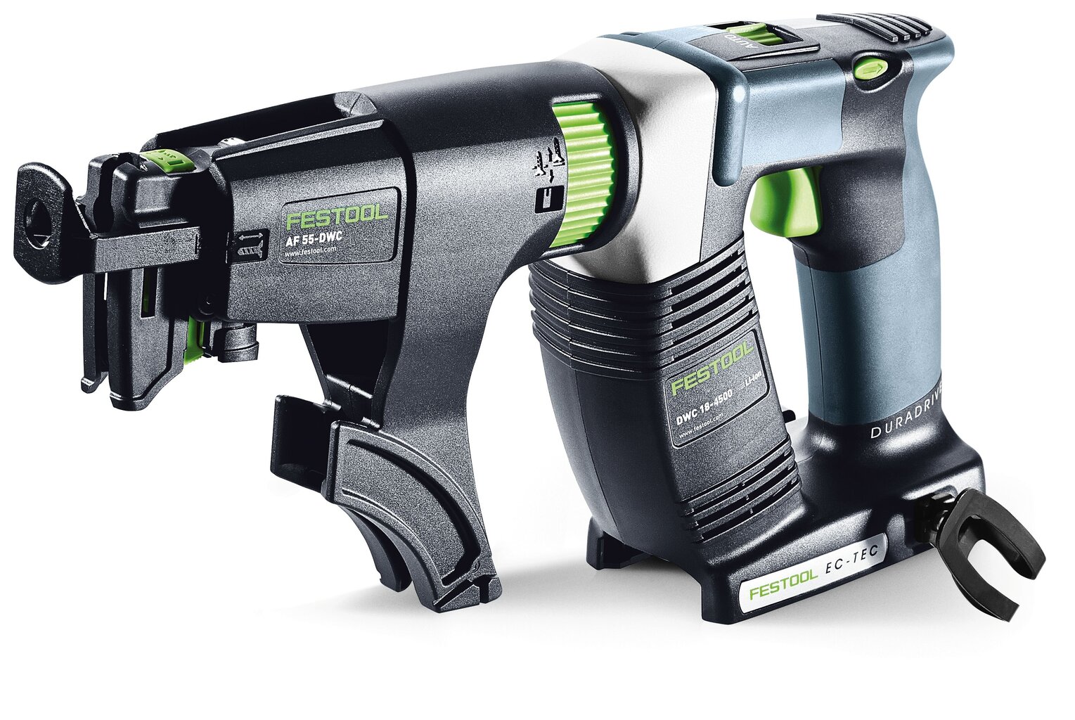 Akumuliatorinis juostinis suktuvas Festool Duradrive DWC 18-4500 Basic 576504 kaina ir informacija | Suktuvai, gręžtuvai | pigu.lt