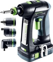 Akumuliatorinis gręžtuvas-suktuvas Festool C 18 HPC 4,0 I-Set 576992 kaina ir informacija | Suktuvai, gręžtuvai | pigu.lt