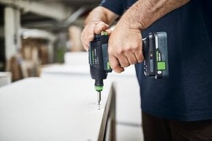 Аккумуляторная дрель-шуруповёрт Festool T 18+3-Basic 576448 цена и информация | Шуруповерты, дрели | pigu.lt