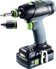 Akumuliatorinis gręžtuvas-suktuvas Festool T 18+3 HPC 4,0 I-Plus 576446 kaina ir informacija | Suktuvai, gręžtuvai | pigu.lt