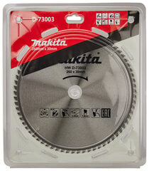 Aliuminio pjovimo diskas Makita D-73003, 260x2,8 mm kaina ir informacija | Mechaniniai įrankiai | pigu.lt