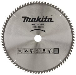 Pjūklas D-73019 T.C.T. 305X2.8X30mm 5° T80 Makita kaina ir informacija | Mechaniniai įrankiai | pigu.lt