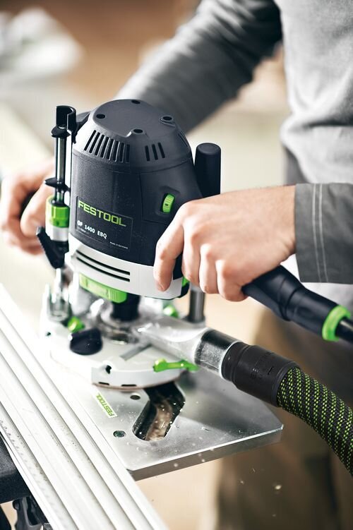 Vertikalus frezeris Festool OF 1400 EBQ-Plus 576207, be akumuliatoriaus ir įkroviklio цена и информация | Frezos | pigu.lt