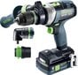 Akumuliatorinis kalantis gręžtuvas-suktuvas Festool Quadrive TPC 18/4 5,2/4,0 I-Set 577247 kaina ir informacija | Suktuvai, gręžtuvai | pigu.lt