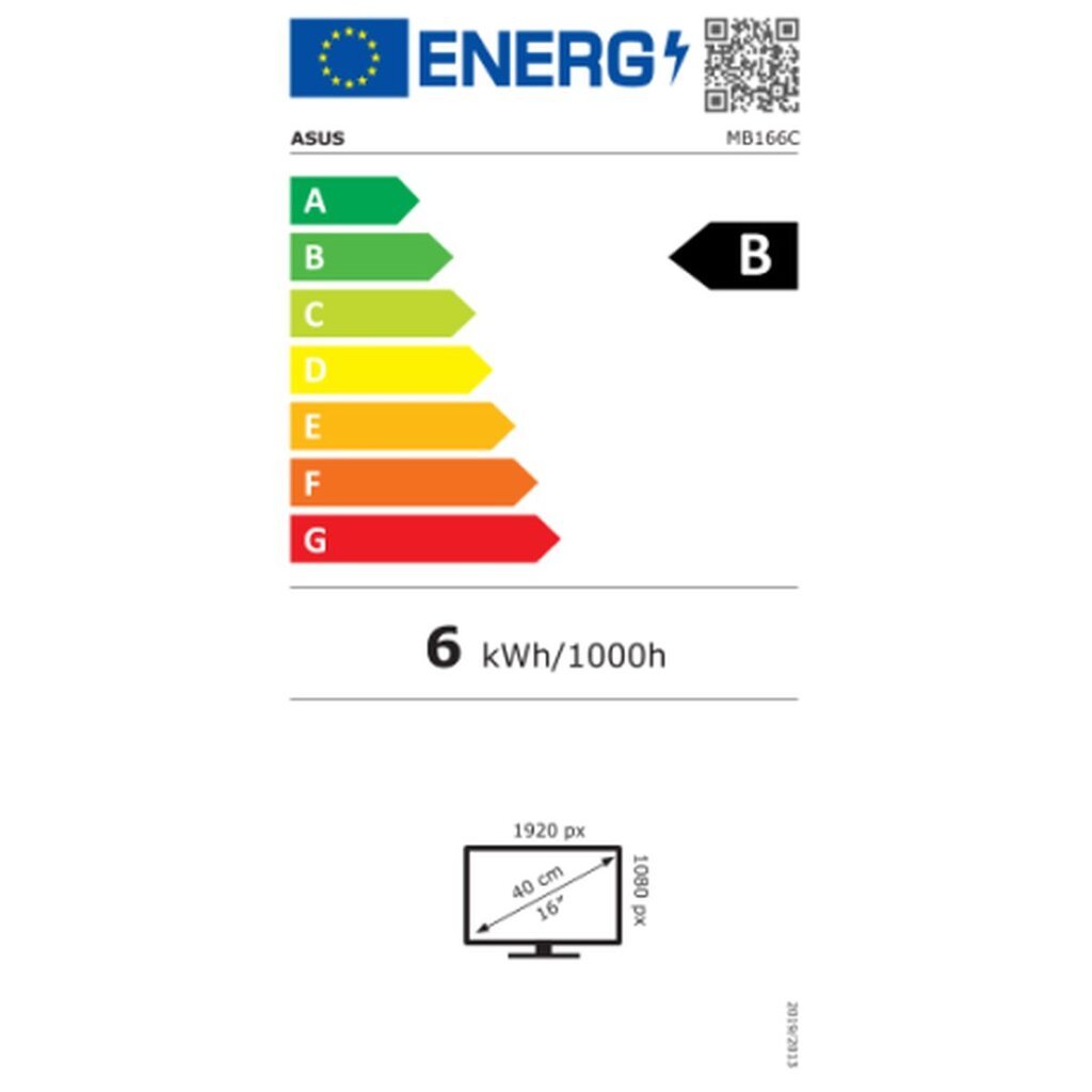 Asus ZenScreen MB166C 15.6" Full HD 90LM07D3-B01170 kaina ir informacija | Monitoriai | pigu.lt