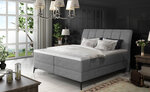 Кровать NORE Aderito, 180x200 см, серая