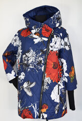 Куртка женская Blossom больших размеров, синяя цена и информация | Женские куртки | pigu.lt