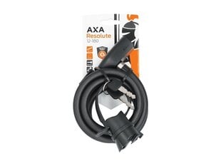 Велозамок AXA Resolute 12-180, 12x1800 мм, черный цена и информация | Замки для велосипеда | pigu.lt