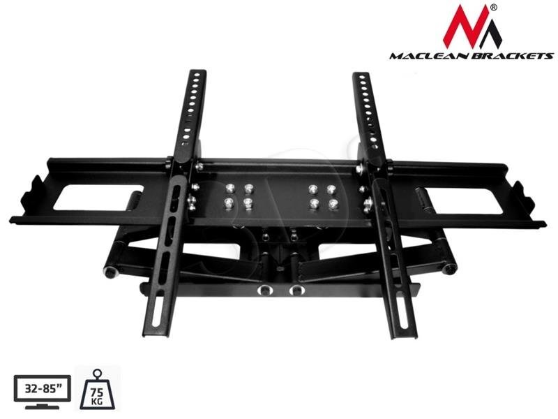 Maclean - TV 32-63" MC-564 B 75kg max vesa 600 x 400 kaina ir informacija | Televizorių laikikliai, tvirtinimai | pigu.lt