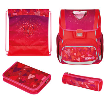 Herlitz Ранец укомплектованный LOOP PLUS - Sweet Hearts цена и информация | Школьные рюкзаки, спортивные сумки | pigu.lt