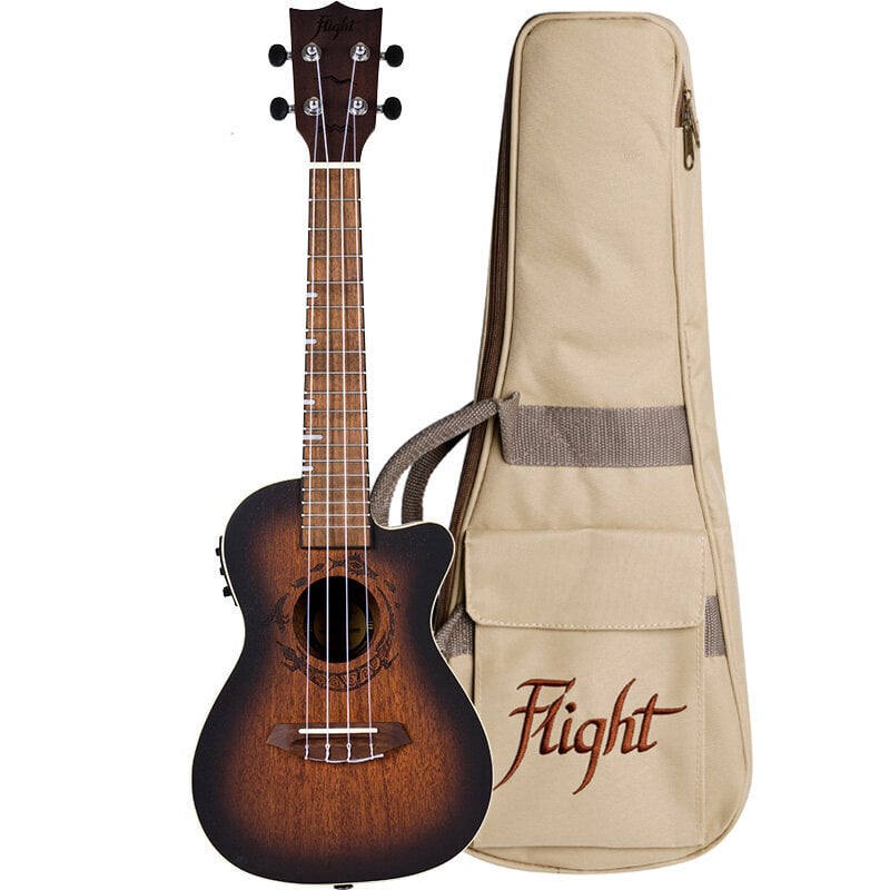 Elektro-akustinė koncertinė ukulelė Flight DUC380 CEQ kaina ir informacija | Gitaros | pigu.lt