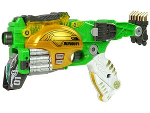 Transformeris dinozauras Dinobots su šaudymo funkcija Lean Toys, žalias kaina ir informacija | Žaislai berniukams | pigu.lt