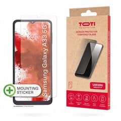 Toti TEMPERED glass 2D apsauginis stiklas skirtas Samsung Galaxy A33 kaina ir informacija | Apsauginės plėvelės telefonams | pigu.lt