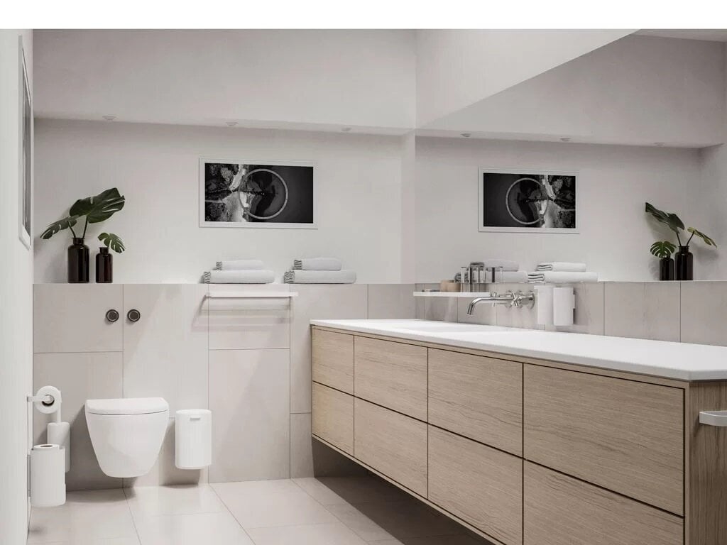 Pakabinamas tualeto šepetys Zone Rim Baltas 10 x 38.2 cm kaina ir informacija | Vonios kambario aksesuarai | pigu.lt