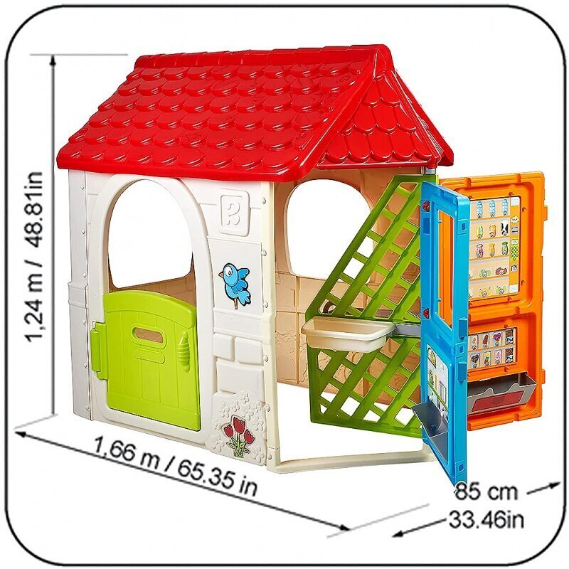 Žaidimų namelis 6 zonų Feber kaina ir informacija | Vaikų žaidimų nameliai | pigu.lt