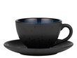 Tamsiai mėlynas akmens masės puodelis su lėkštute Bitz Dia 240 ml цена и информация | Taurės, puodeliai, ąsočiai | pigu.lt
