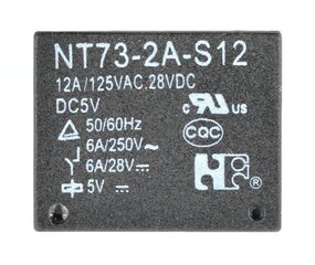 Nuotekio rėlė NT73-2A-S12-05 5V kaina ir informacija | Elektros jungikliai, rozetės | pigu.lt